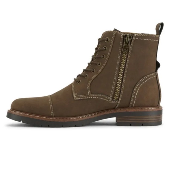 Dockers Mens Rawls Rugged Lace-up Synthetic Leather Lugged Sole Cap Toe Boot - Picture 8 of 10